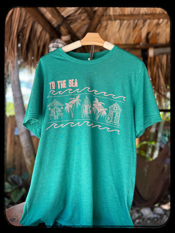 Green Tiki To the Sea T