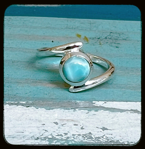 St John Larimar  Ring •0028