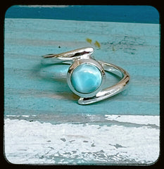 St John Larimar  Ring •0028