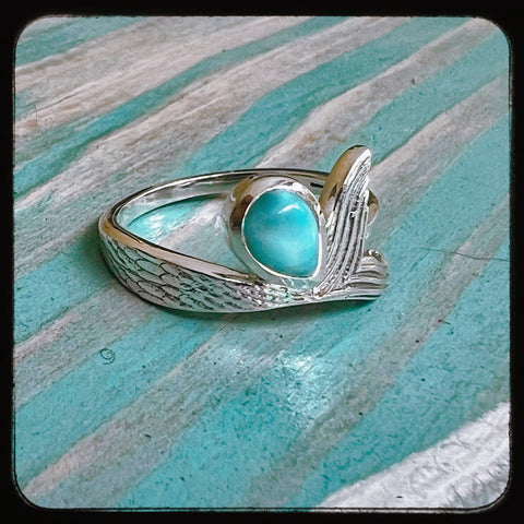 Larimar Mermaid Ring •0023
