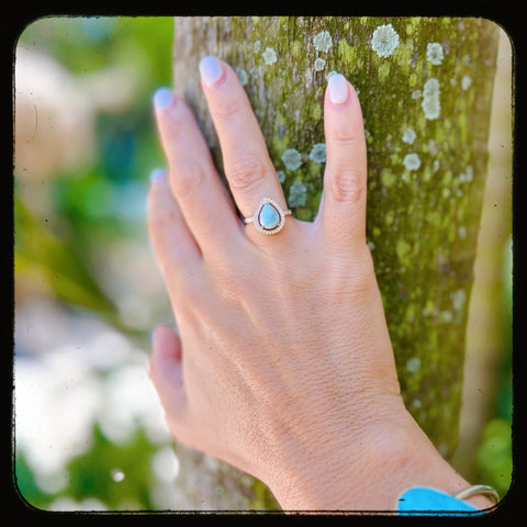 Adrift Larimar Ring •002