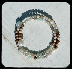 Neutral Stone Wrap Bracelet *0071