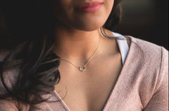 Dainty Silver Sunrise Necklace *0202