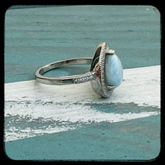 Adrift Larimar Ring •002