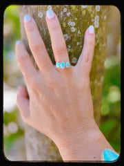 Summer Nights Larimar Ring •0030