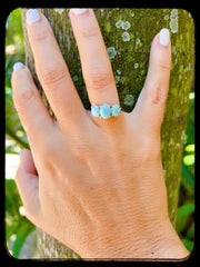 Summer Nights Larimar Ring •0030
