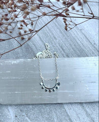 Dainty Silver Sunrise Necklace *0202