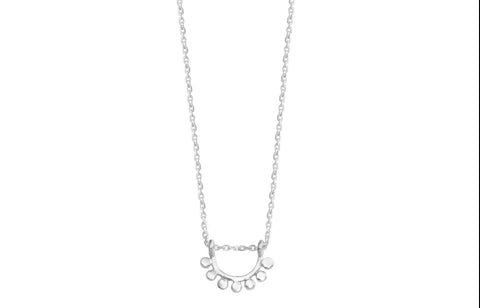 Dainty Silver Sunrise Necklace *0202