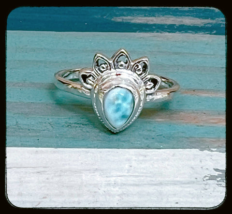Caladesi Larimar Ring•0011