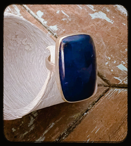 Lapis Adjustable Ring