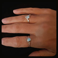 Seabreeze Larimar Ring •0027
