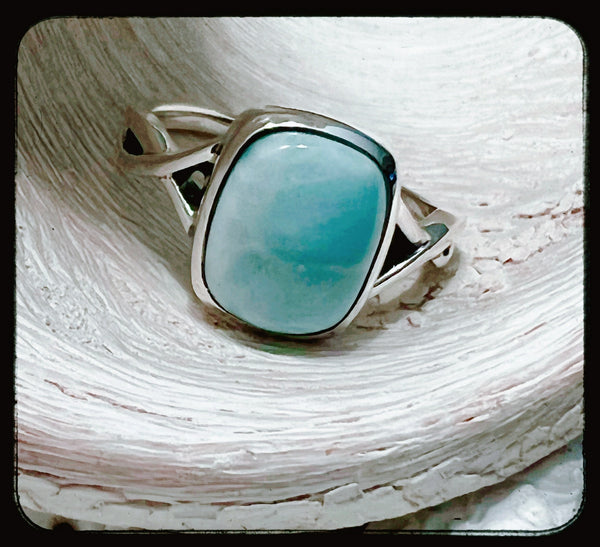 Larimar Saltwater Ring *0019