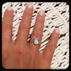 Larimar Boho Ring •0017