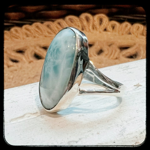 Marsh Harbor Larimar Ring- Size 6