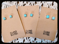 Larimar Reef Stud Earrings *0080