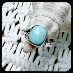 Larimar Saltwater Ring *0019
