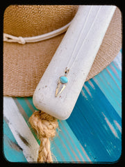 Shark Tooth Larimar Necklace *0056