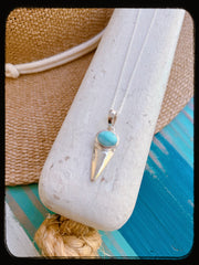 Shark Tooth Larimar Necklace *0056