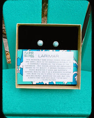 My Fav Larimar Studs *0083