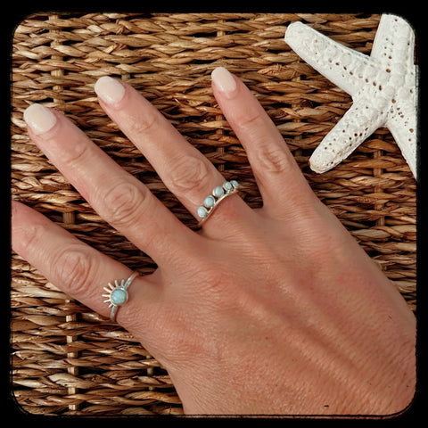 Endless Summer Larimar Ring •0013