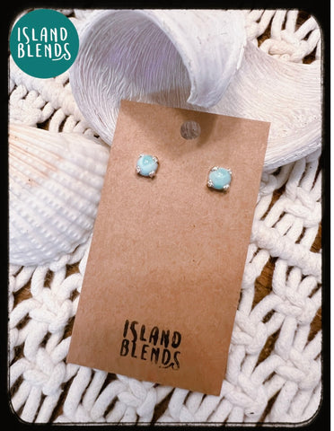 Larimar Reef Stud Earrings *0080