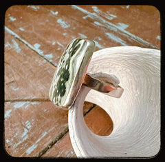 Ocean Jasper Adjustable Ring