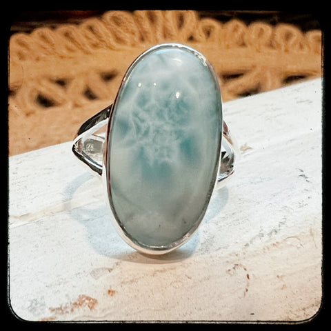 Marsh Harbor Larimar Ring- Size 6