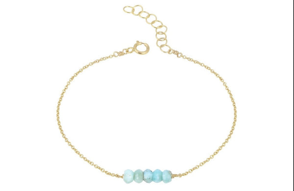 Larimar Key Bracelet *0073