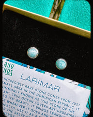 My Fav Larimar Studs *0083