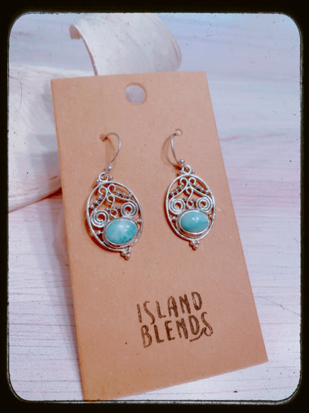 Larimar Gulf Earrings *0082