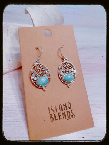 Larimar Gulf Earrings *0082