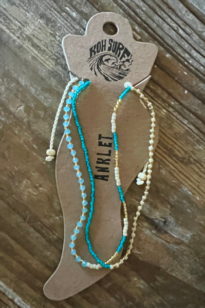 Beach Anklet Multi Strand