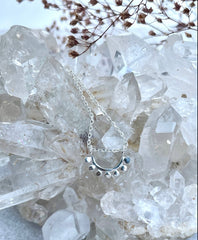 Dainty Silver Sunrise Necklace *0202