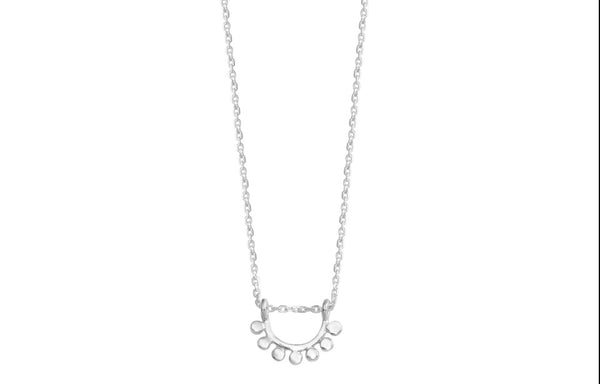 Dainty Silver Sunrise Necklace *0202