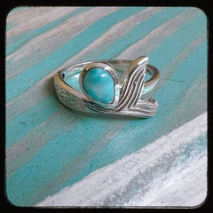 Larimar Mermaid Ring •0023