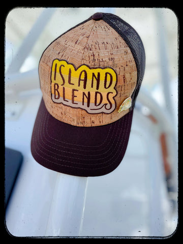 Island Blends Cork Patch Hat- Brown