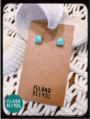 Larimar Reef Stud Earrings *0080